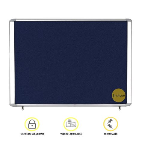 Vitrina Diario Mural Fieltro Exterior 18 A4 140x97,3 cm-2