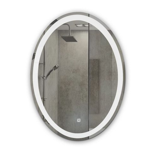 Espejo Led Ovalado Touch Joytek 80x60 cm-0