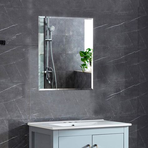 Espejo Rectangular Puntas Rectas Joytek 60x45 cm-2