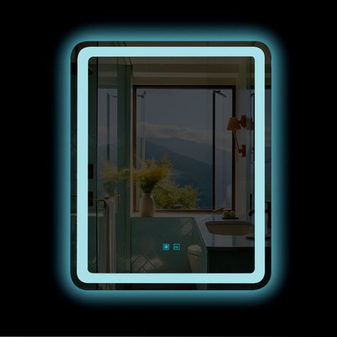 Espejo Led Rectangular Touch con Antiempañante Joytek 80x60 cm-1