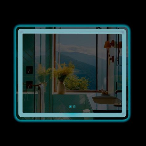 Espejo Led Rectangular Touch con Antiempañante Joytek 90x70 cm-1