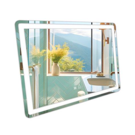 Espejo Led Rectangular Touch con Antiempañante Joytek 90x70 cm-2