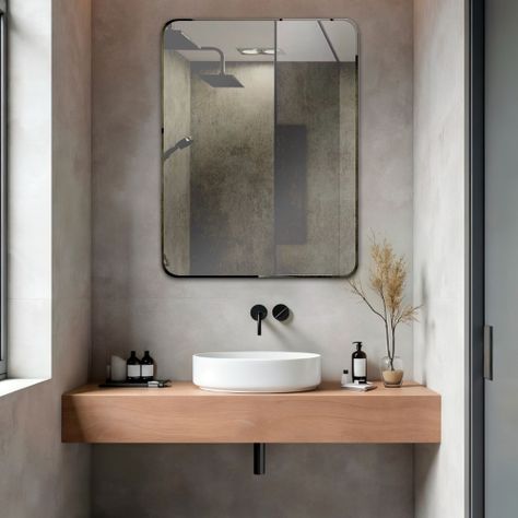 Espejo Rectangular Puntas Curvas Joytek 100x75 cm-1