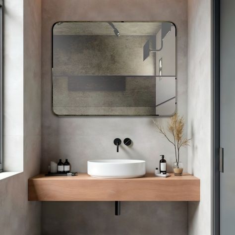 Espejo Rectangular Puntas Curvas Joytek 100x75 cm-2