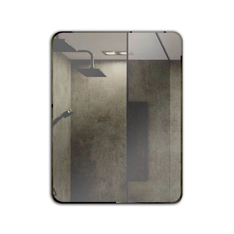 Espejo Rectangular Puntas Curvas Joytek 60x45 cm-0