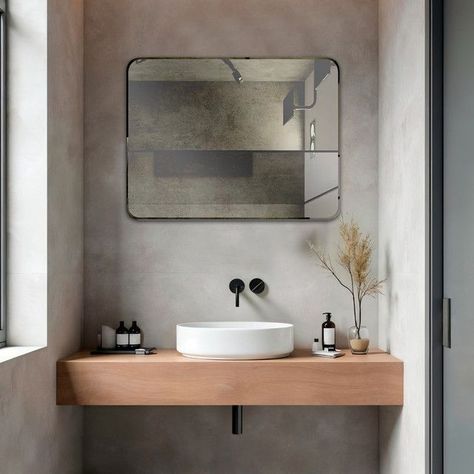 Espejo Rectangular Puntas Curvas Joytek 60x45 cm-2