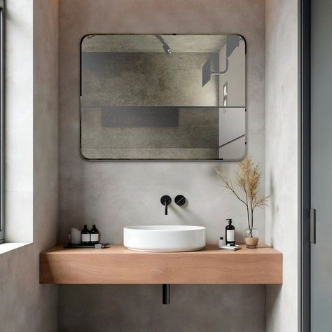 Espejo Rectangular Puntas Curvas Joytek 90x70 cm-2