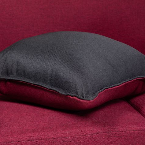 SOFA PARIS 2 POUF NEGRO ROJO-7