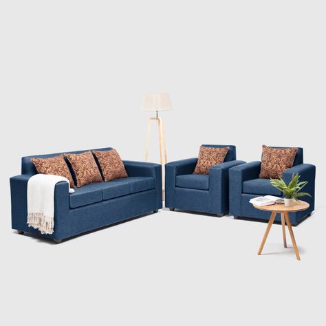JUEGO LIVING PARIS 3.1.1 TELA AZUL-0