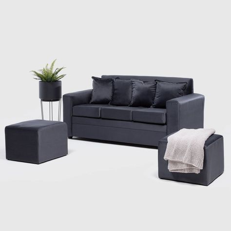 SOFA PARIS + 2 POUF FELPA -1