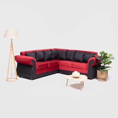 SOFA SECCIONAL NEW IRLANDA BI ROJO NEGRO-0
