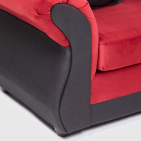 SOFA SECCIONAL NEW IRLANDA BI ROJO NEGRO-5