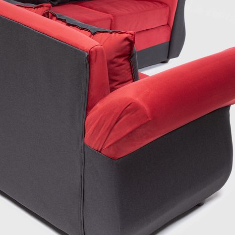 SOFA SECCIONAL NEW IRLANDA BI ROJO NEGRO-6