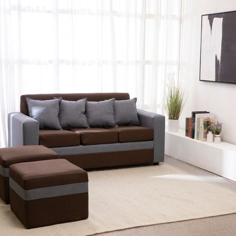 SOFA PARIS 2 POUF GRIS CAFE -2