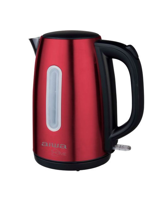 Hervidor Eléctrico 1.7L Aiwa Acero Inoxidable Rojo-0