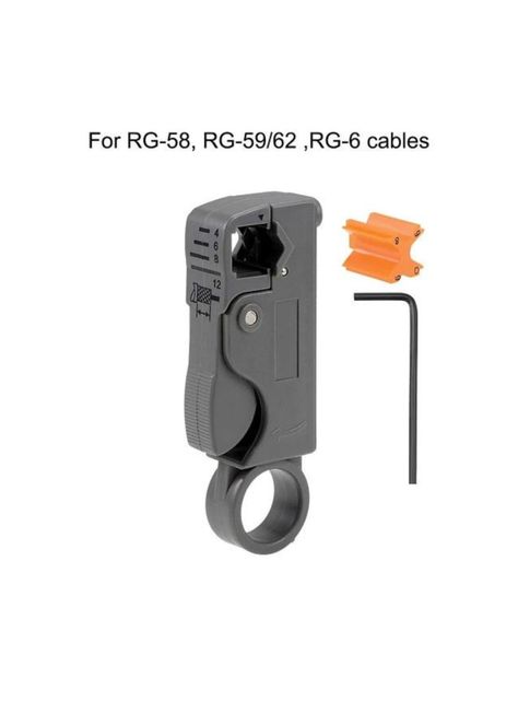 Pack Crimpeadora Coaxial Rg6 Rg59 + Pela Cable + 10 Conectores RG59 -5