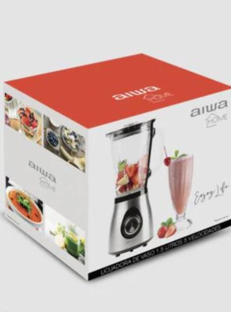 Licuadora Aiwa Acero Inoxidable 1.5L 500W Color Gris -2