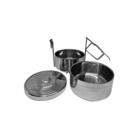 PORTAVIANDA ACERO INOXIDABLE 2 CAPAS HOMEMART-2
