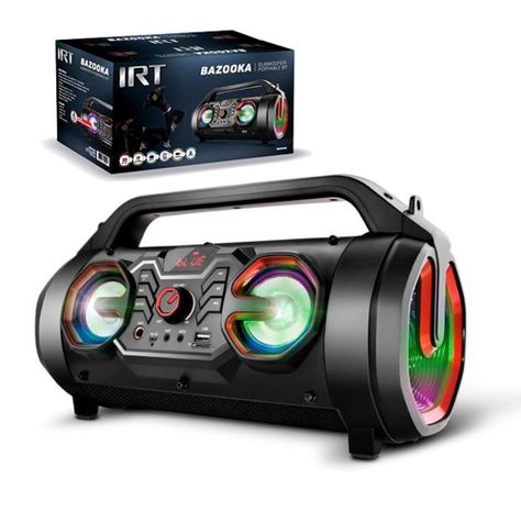 BAZOOKA IRT SPEAKER CON MICROFONO  FRONTAL ORANGE-2