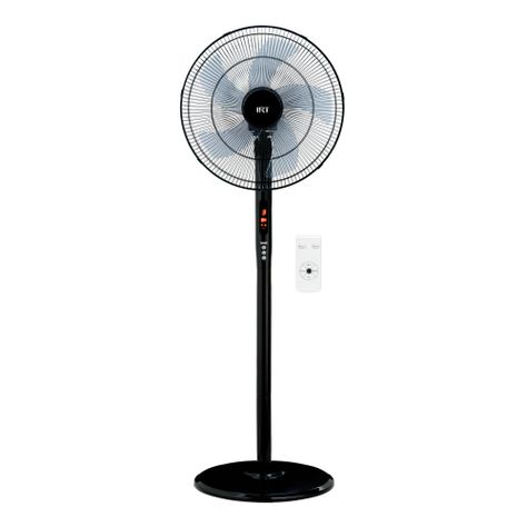 VENTILADOR 16" PIE 72W TIMER/CONTROL PLASTICO NEGR-4
