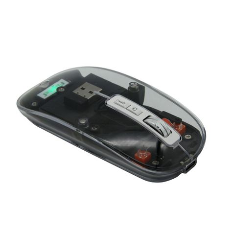 MOUSE INALAMBRICO FUJITEL CRYSTAL 2.4G  BT  NEGRO I160CRYWM74BLK-1