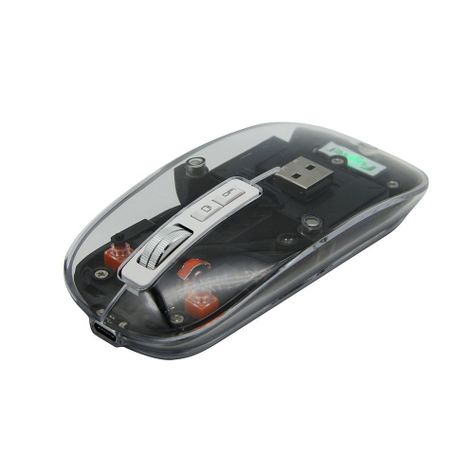 MOUSE INALAMBRICO FUJITEL CRYSTAL 2.4G  BT  NEGRO I160CRYWM74BLK-5