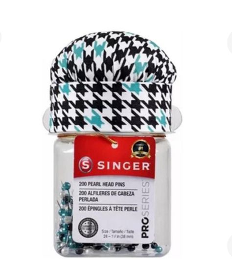 Alfileres perlados frasco con diseño 200un-0