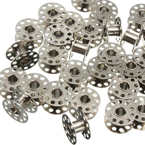 Carrete De Metal Estándar Para Maquina De Coser 12 Unidades-0