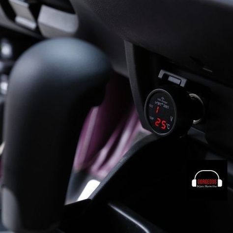 Cargador De Celular Auto Termometro Voltímetro Carga Rapida-6