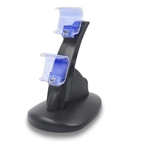 Cargador Inalambrico Playstation 4 Original PS4 Mando Dual 2 Controles Control Play 4 USB-0