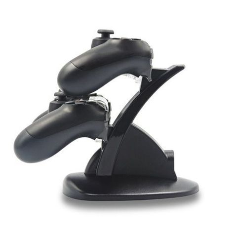 Cargador Inalambrico Playstation 4 Original PS4 Mando Dual 2 Controles Control Play 4 USB-3