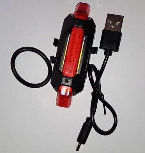 Luz Linterna Led Bicicleta Luz Trasera Lateral Frontal Roja-0