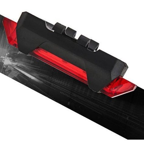 Luz Linterna Led Bicicleta Luz Trasera Lateral Frontal Roja-4