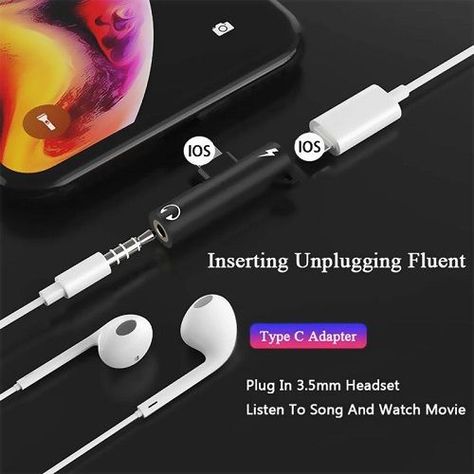 Adaptador de audio Ligthning Divisor Conversor 2 en 1 Metal-3