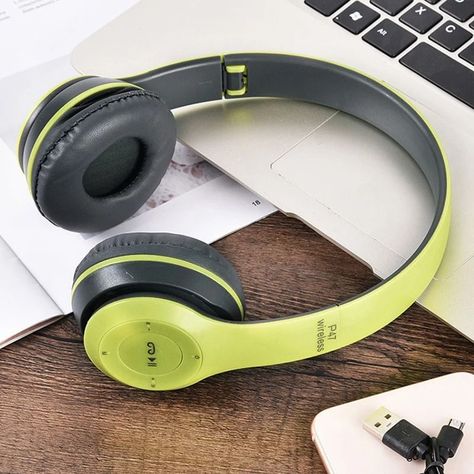 Audífonos Bluetooth Inalambricos On Ear Grandes P47 Micro SD Recargable 2hrs USB-7