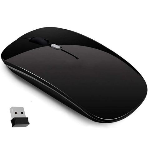 Mouse Raton Inalámbrico DPI Optico Slim Notebook Computador-1