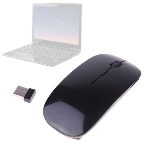Mouse Raton Inalámbrico DPI Optico Slim Notebook Computador-2