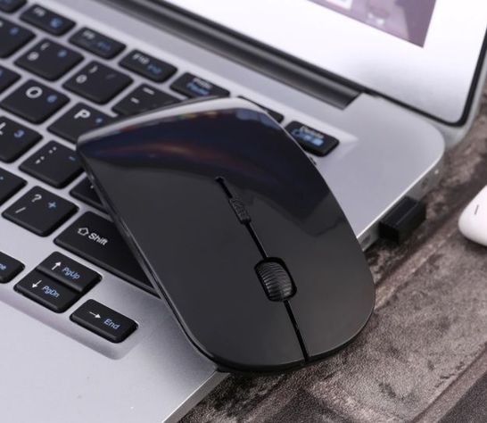 Mouse Raton Inalámbrico DPI Optico Slim Notebook Computador-5