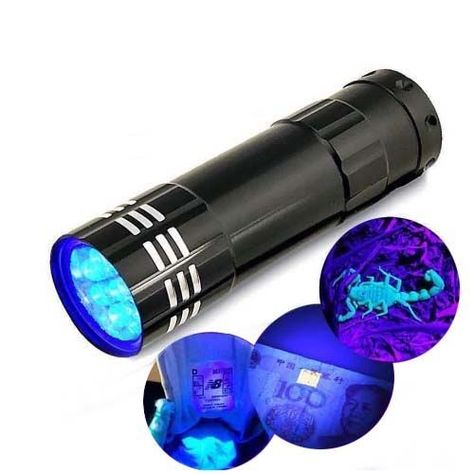Linterna Tipo Lapiz Led Luz UV Ultravioleta Laser Pilas De Bolsillo Para Billetes Fluidos-1