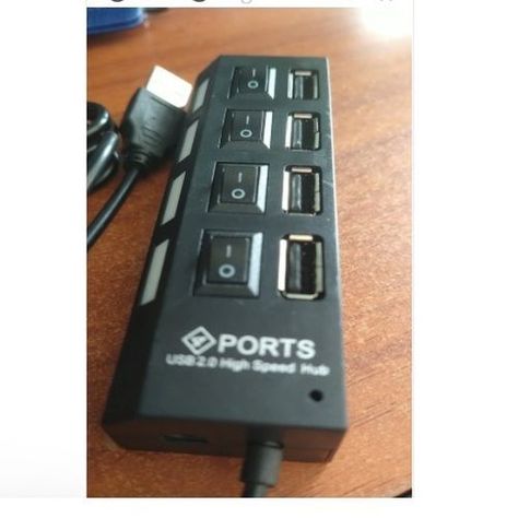 Multipuerto HUB 4 USB Extension 4 Puertos Extensor Botones -6