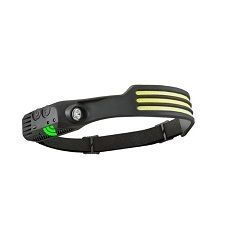 Luz Linterna Cintillo Cabeza 3 Tiras Led Sensor Recargable -0