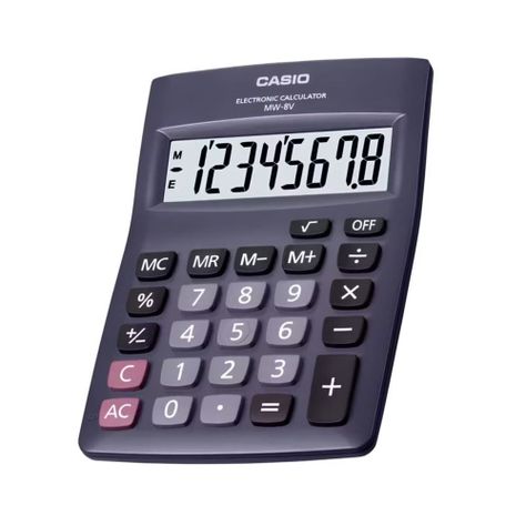 Calculadora de Bolsillo color Negro MW-8V-BK-1