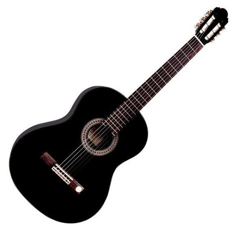 GUITARRA CLASICA NEGRA 39P C/BOLSO ALAGUEZ-1
