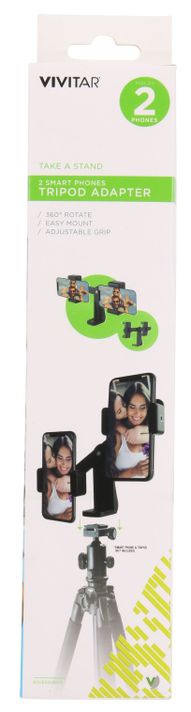 Adaptador de trípode para 2 smartphones -2