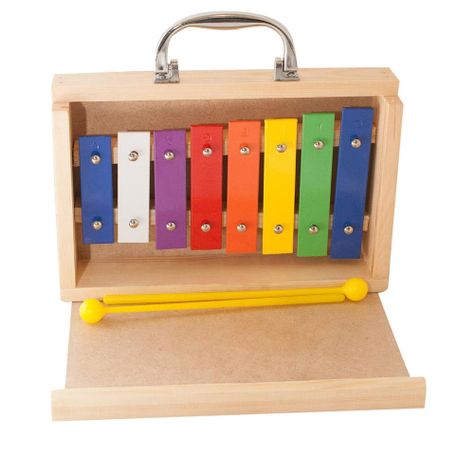 METALOFONO 8 NOTAS COLOR CAJA MADERA ALAGUEZ-1
