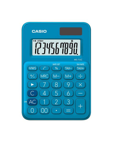 CALCULADORA CASIO SOBREMESA MS7UC AZUL-0