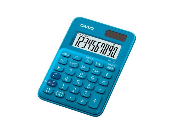 CALCULADORA CASIO SOBREMESA MS7UC AZUL-1