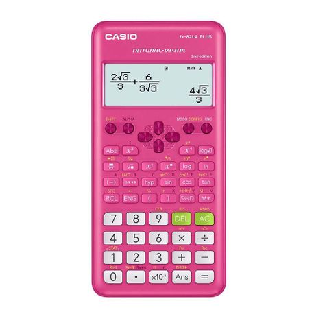 CALCULADORA CIENTIFICA 242 FUNC.PINK CASIO-0