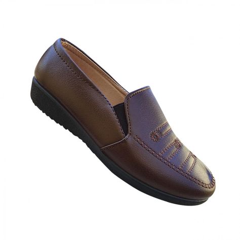 Zapato Mujer Casual Clasico Comodo Bordado Marron 3230-0