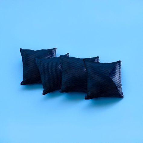 Fundas De Cojin Decorativa 45x45 moderna Azul PACK 4 U-2